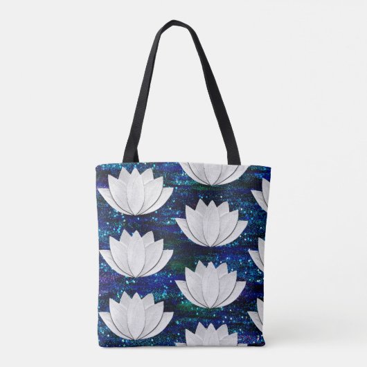 Canvas tas van Lotus Flower Galaxy (Achterkant)