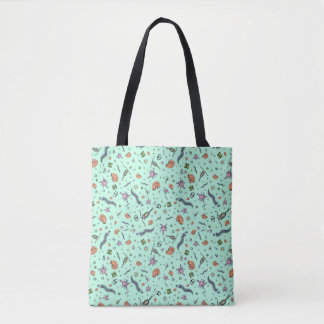 Canvas tas van microscopische dieren