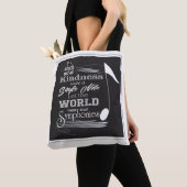 Canvas tas van muzieknotitie (Dichtbij)