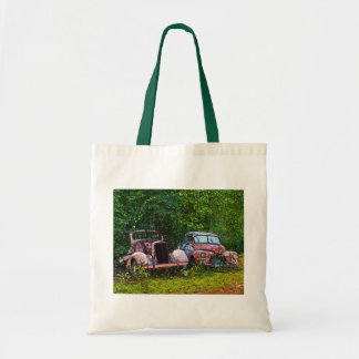 Canvas tas van oude auto's