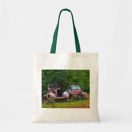 Canvas tas van oude auto's (Voorkant)