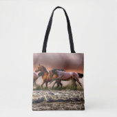 Canvas tas van paarden (Voorkant)