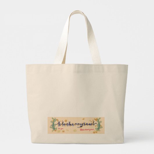 Canvas tas van paddenstoelen (Achterkant)