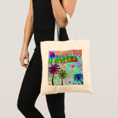 Canvas tas van palmspruitjes met vloeibare Romance (Voorkant (product))