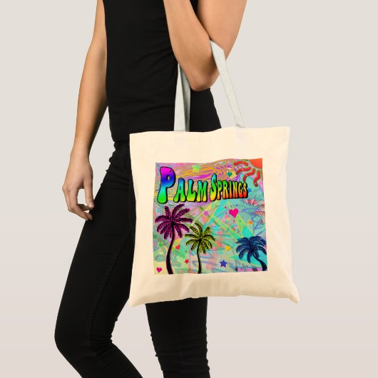 Canvas tas van palmspruitjes met vloeibare Romance (Voorkant (product))