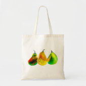 Canvas tas van pear-waterverf (Voorkant)