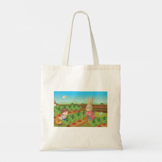 Canvas tas van Pick Veggies (Achterkant)