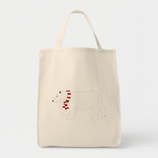 Canvas tas van poolBeer (Voorkant)