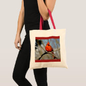 Canvas tas van rode kardinaal (lente) (Voorkant (product))