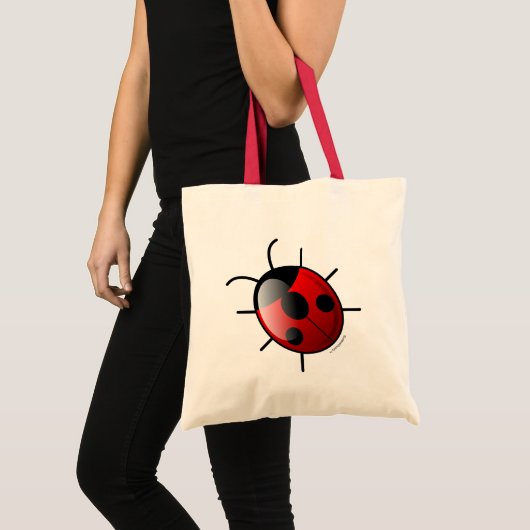 Canvas tas van rode ladybug (Voorkant (product))