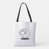 canvas tas van schapen (Achterkant)