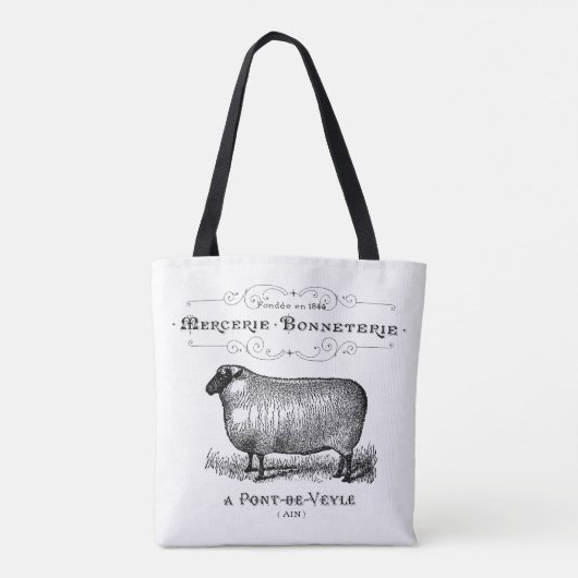  Canvas tas van schapenfokkerij (Achterkant)