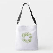 Canvas tas van selderij Green Floral Wreath Brides (Achterkant)