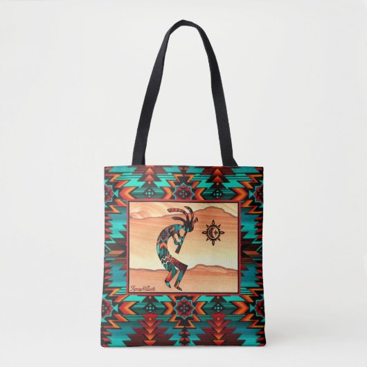 Canvas tas van Southwest Kokopelli (Voorkant)