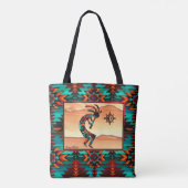 Canvas tas van Southwest Kokopelli (Achterkant)