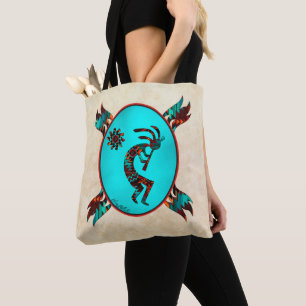 Canvas tas van Southwest Kokopelli