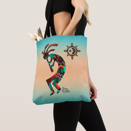 Canvas tas van Southwest Kokopelli (Dichtbij)