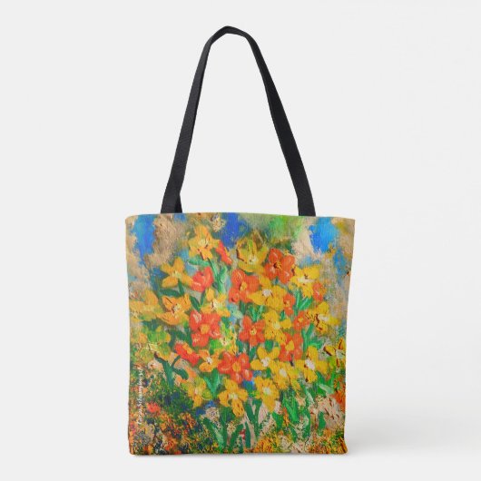 Canvas tas van Springtime-olie (Colour Pop) (Achterkant)