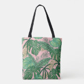 Canvas tas van Tropische Leaves Beach Wedding Brid (Achterkant)