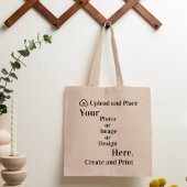 Canvas tas van uw ontwerp of foto-upload