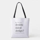 Canvas tas van uw ontwerp uploaden (Achterkant)