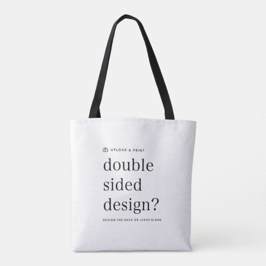 Canvas tas van uw ontwerp uploaden (Achterkant)