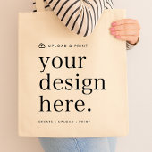 Canvas tas van uw ontwerp uploaden
