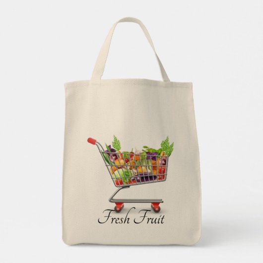 Canvas tas van vers fruit (Achterkant)
