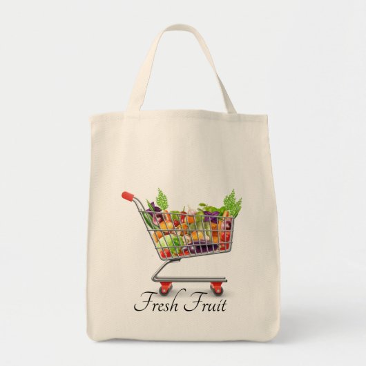 Canvas tas van vers fruit (Voorkant)