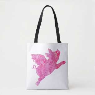 Canvas tas van vliegende varkens, cadeaus van vlie