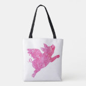 Canvas tas van vliegende varkens, cadeaus van vlie (Achterkant)