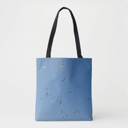 Canvas tas van vliegende zeegarenden (Voorkant)
