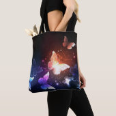 Canvas tas van vlinder (Dichtbij)