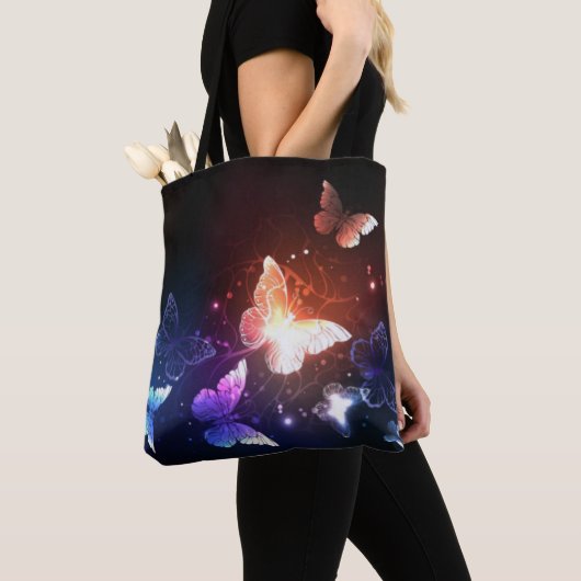 Canvas tas van vlinder (Dichtbij)