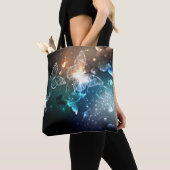 Canvas tas van vlinder (Dichtbij)