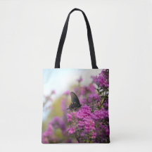 Canvas tas van vlinder en Bloom