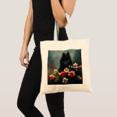 Canvas tas van wilde dieren met klauterbloem (Voorkant (product))