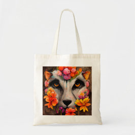 Canvas tas van wilde dieren met klauterbloem