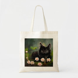 Canvas tas van wilde dieren met klauterbloem