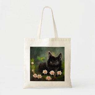 Canvas tas van wilde dieren met klauterbloem