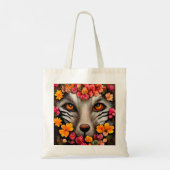 Canvas tas van wilde dieren met klauterbloem (Achterkant)