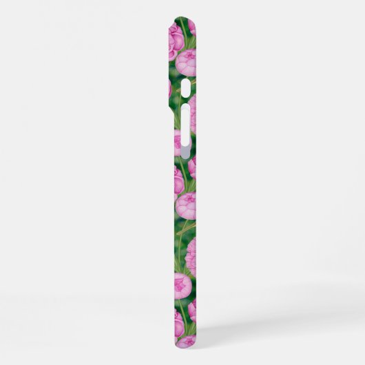 canvas tas van zangers en pioenen iPhone hoesje (Linkerkant)