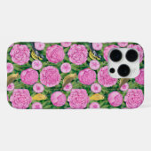 canvas tas van zangers en pioenen iPhone hoesje (Achterkant horizontaal)