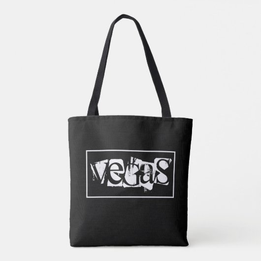 Canvas tas-Vegas Tote Bag (Achterkant)