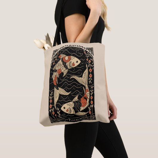 Canvas tas Vissen Hemelse Zodiac Art (Dichtbij)