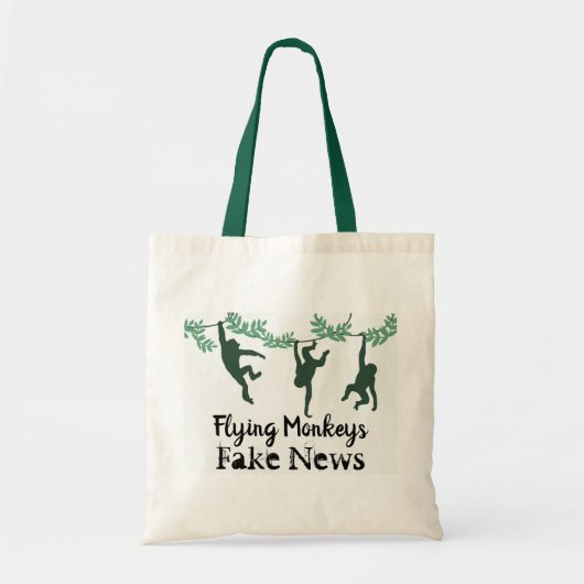 Canvas tas vliegende apen (Voorkant)