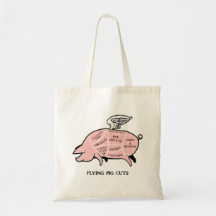 Canvas tas vliegende varken