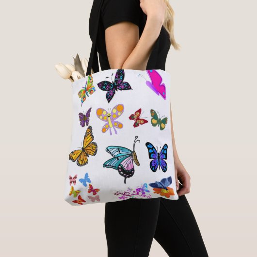 canvas tas vlinder (Dichtbij)