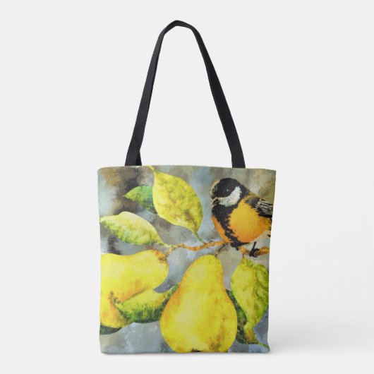 Canvas tas  vogelpeerboom (Achterkant)