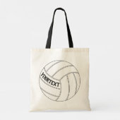 Canvas tas Volleyball Player Custom Text/Team Name (Achterkant)